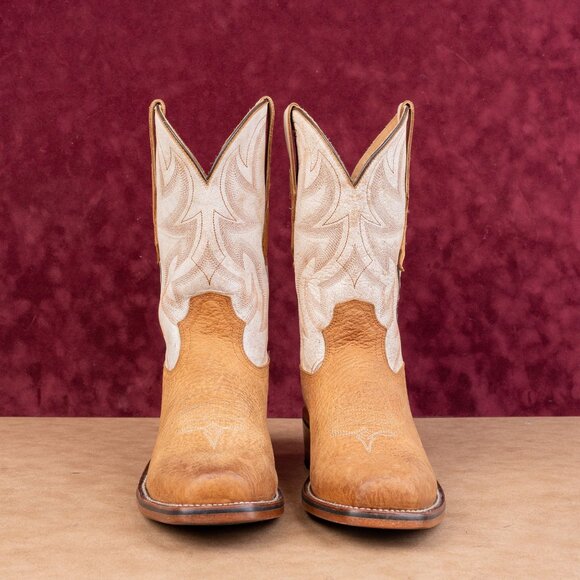 Rank 45 Men Archer Western Cowboy Square Toe Khaki Soft Toe Boots sz 13 main image 10